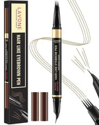 LAVONE Eyebrow Pen,2-IN-1 Dual-ended Waterproof Eyebrow Pencil,with 4 Tip Microblading Eyebrow Pen and Ultra-Precise Brow Pencil,Dual-ended Eyebrow Brush, for Natural Looking - Blonde 01
