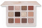 Lamora Nude Eyeshadow Palette - 12 Soft Pink Rose Shadows, Multi-Use Eye Makeup Palette with Matte & Shimmer Finishes, Ultra-Blendable Everyday Neutrals, Long-lasting Wear, Travel Makeup with Mirror