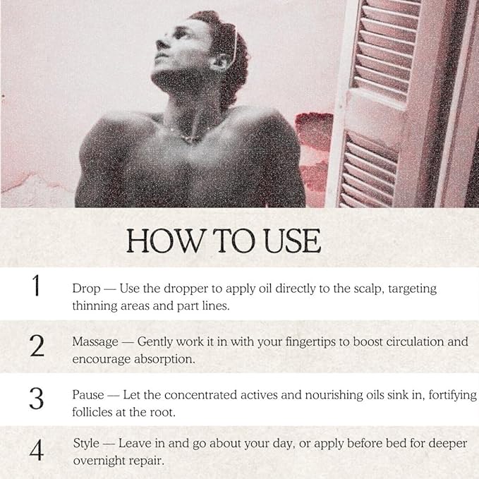 RU58841 + MINOXIDIL (60ml) Hair Growth Support Serum – Promotes Thicker, Fuller Hair with Natural Hydrating Oils