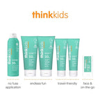 Thinkkids SPF 50+ Mineral Sunscreen, 6 Fl Oz – Safe, Natural Baby Mineral Sunscreen for Children - Water Resistant Sun Cream – Broad Spectrum UVA/UVB Sun Protection – Reef Safe