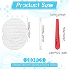 200 Pieces Hotel Vanity Kit Individually Wrapped Hotel Amenities Disposable Travel Size Hotels Hospitality Supplies, Each Includes 2 Cotton Pads 4 Cotton Swabs Nail File for Motels Makeup Toiletries