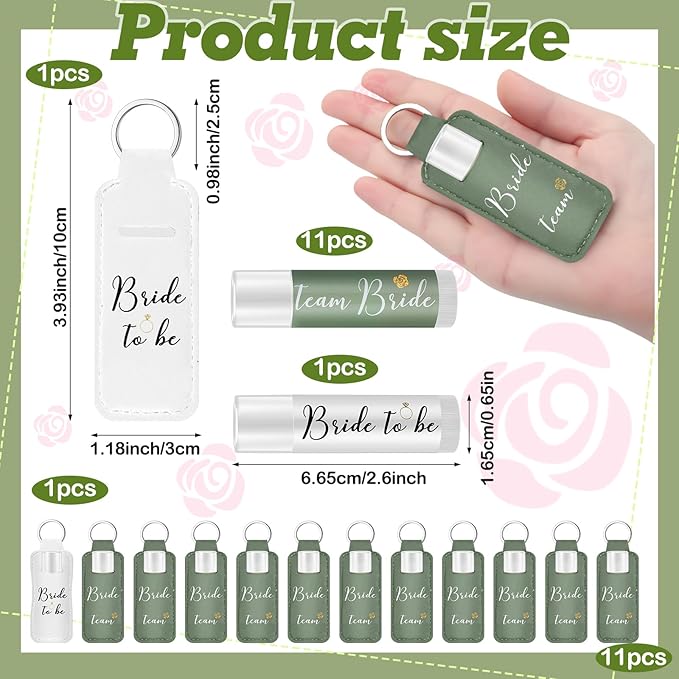24 Pack Bachelorette Party Favor Lip Balm Set Gifts