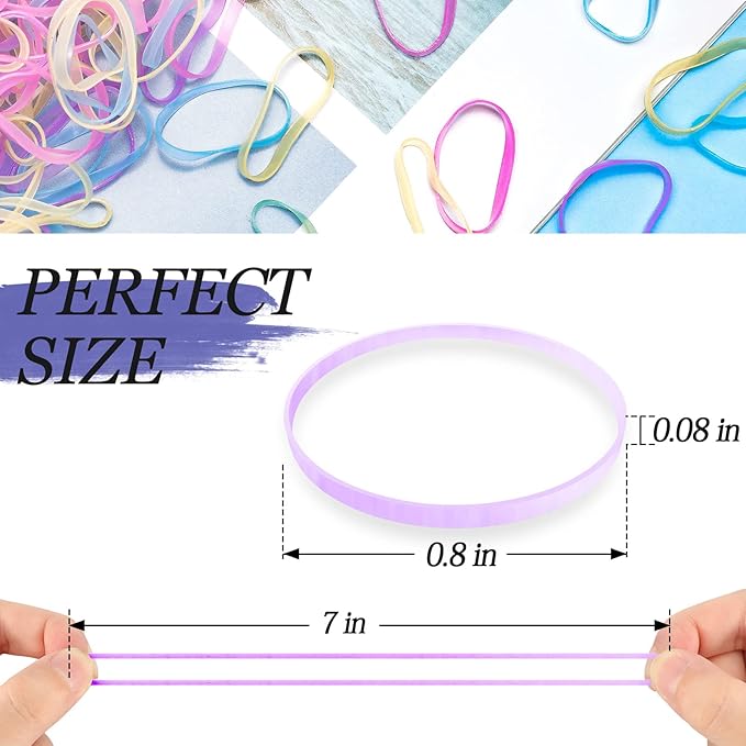 1000PCS Hair Rubber Bands(pink)