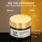 TRADESCIE 24K Gold Face Mask – Anti Aging Face Mask with Hydrating Camel Milk & Hyaluronic Acid for Firm, Radiant, Smooth, and Nourished Skin – 50 ml