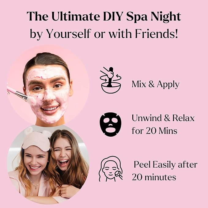 Premium Jelly Face Mask for Facials - Bulgarian Rose, 24K Gold, Lavender & Hyaluronic Acid (Pack of 4) - Hydrating, Brightening & Nourishing Jelly Mask | Christmas Gifts for Women, Gifts for Women