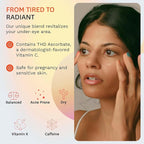 Fig.1 Vitamin C Eye Cream for Dark Circles, Puffiness & Wrinkles | Under Eye Cream for Women & Men | Glowing Eye Treatment | Refillable Anti Aging Moisturizer for Fine Lines