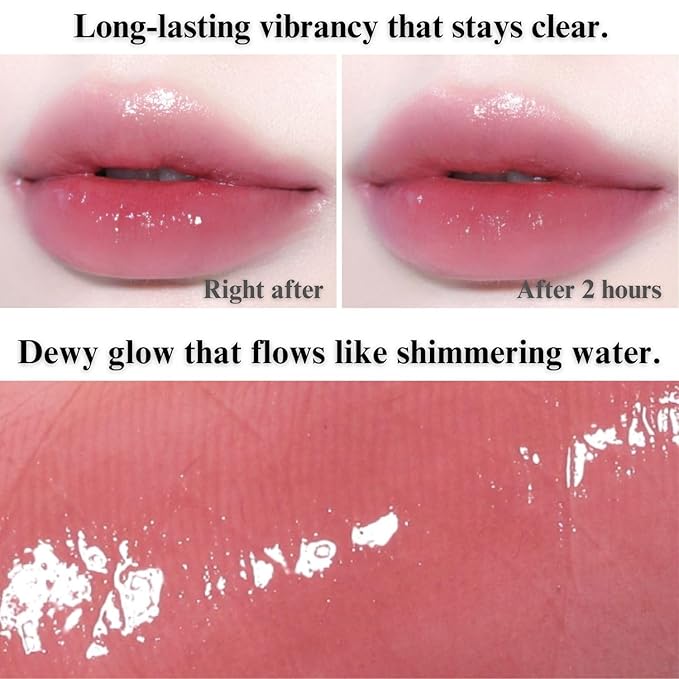 BBIA Glow Tint – Lip Plumping Volumizing Glossy & Glowy Lip Stain Naturally Moisturizing Comfortable Texture Lightweight Long-Lasting Vivid Color Non-Sticky Korean Makeup (01 CHAI, Pack of 1)