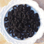 500 PCS Multicolor Cotton Hair Ties, Small Seamless Kids Hair Ties – Soft No-Crease Baby Hair Elastics for Girls, Kids & Toddlers, Gentle Ponytail Holders for Thin & Thick Hair. (Black)