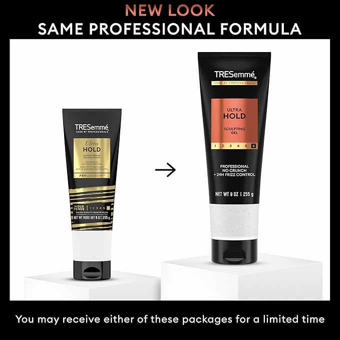 TRESemmé Gel Ultra Hold for 24H Frizz Control, with Pro Lock Technology, 9 oz