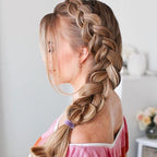 100 Pcs Thick Seamless Spring Hair Ties, Ponytail Holders Hair Accessories No Damage for Thick Hair Christmas Gift(Spring Colors)