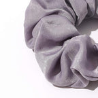 Ivyu Silk Satin Scrunchies - No Crease Hair Ties for Women, Thick Hair Ponytail Holders with Soft Elastic Bands