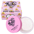 Kimchi Chic Beauty Puff Puff Pass Set and Bake Setting Powder for Makeup, Extra Fluffy Loose Face Powder Poof, Soft Natural Face Makeup for Uneven Skin Tone, 01 Ivander