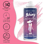 Halloween Hair and Body Glitter Spray, Holographic Glitter Highlighter Powder, Hairspray for Clothes, Face Body Shiny Glitter, Loose Shimmer Hairspray Festival Rave Prom Accessories