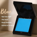 UCANBE Blue Single Eyeshadow Palette, Highly Pigmented Matte Eye Shadow Powder, Professional Long-Lasting Waterproof Makeup Palette