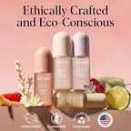 Kitsch Hair Perfume for Women - Amber Shores | Clean, Deodorizing & Patented Odor-Eliminating Technology Hair Spray & Body Mist - Freshen Hair, Body & Pillows - Woody Aquatic Scent - 50mL