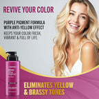 Jenoris Silver Purple Shampoo For Blonde, Silver, Gray & Lightened Hair – Neutralizes Yellow & Brassy Tones – Enriched with Natural Oils, Paraben & SLS Free, Salon Professional, 16.9 Fl Oz