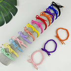 28 PCS Colorful Braided Hair Ties Bow Tie Hair Bracelets for Women Girls Elastic Hair Ties No Damage Ponytail Holders(14 Colors)