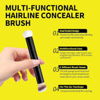 Gowwim Root Touch up Powder, Instantly Gray Hair Cover up Hairline Powder for Women & Men Waterproof and Sweatproof Root Cover Up Long-Lasting for Thinning & Loss Hair (Black6, 10G+1)