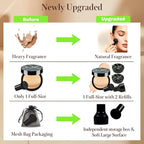 Mushroom Head Air Cushion CC Cream Christmas Gifts for Women, 1 Full-Size Makeup Foundation with 2 Refills & 1 Special Mushroom Head Puff, Upgraded Ingredients Long-lasting (Medium, 0.71 Fl Oz*3)