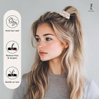 8Pcs Silk Scrunchies Hair Ties for Women & Girls, Mulberry Silk Scrunchies No-Damage Thin Satin Ponytail Holders for Hair Care(Clolor 07)