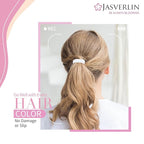 White Thick Hair Ties 5mm Large Ponytail Holders for Women Girls Men Curly Texture Rubber Bands Durable Stretchy Nylon Hair Elastics for Braids 48 Count