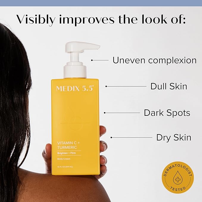 MEDIX Nourish & Glow 3PC Skin Care Set | Citrus Vitamin C Body Wash Cleanser + Brightening Vitamin C Cream + Coconut Body Lotion Moisturizer Gift Box | Anti Aging Skin Care Products | Gifts For Women