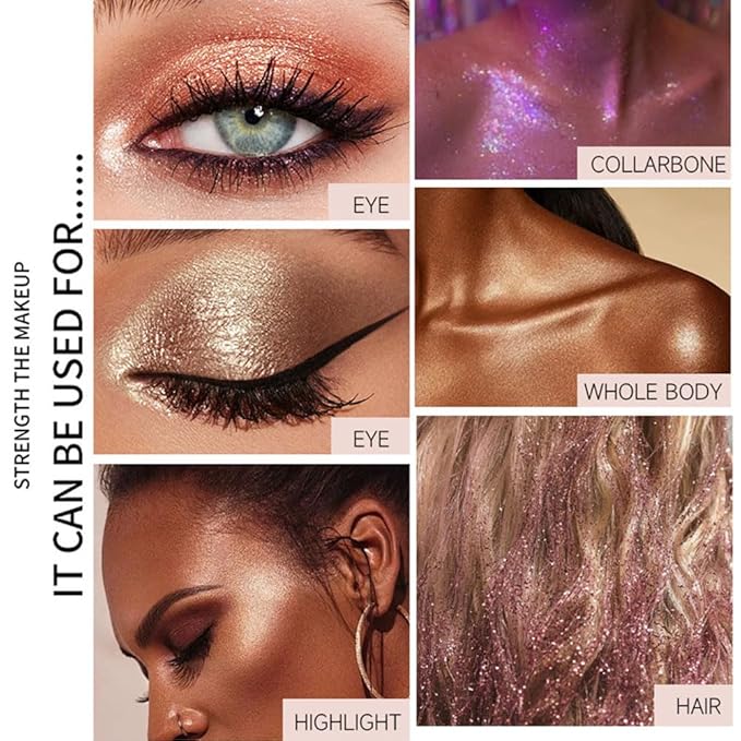 Monochrome Powder Eyeshadow Palette Makeup,Dark Brown Natural Neutral Single Shimmer Eye Shadow for Older Women,Buildable Sparkly Eye Finish,Long Lasting Naturing-Looking