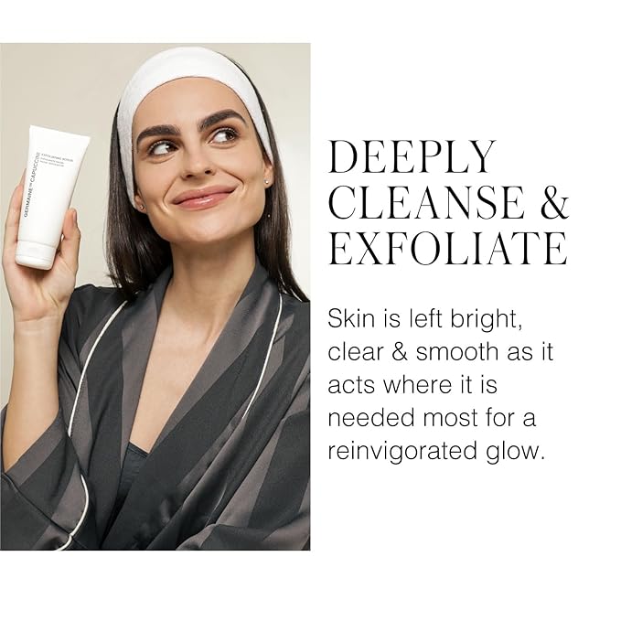 Germaine de Capuccini Exfoliating Face Scrub | Refreshing Daily Cleanser to Brighten and Eliminate Blackheads | Dry and Acne-Prone Skin | 3.4 Oz