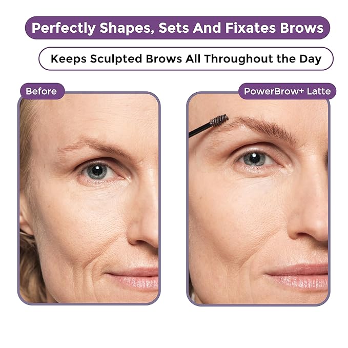 Rumi Cosmetiques PowerBrow+ Tinted Eyebrow Gel For Mature Women - Defines, Fills, Thickens Brows - 2-in-1 Formula - Natural Color, Quick Fixing, Long-Lasting - Hypoallergenic - Dark Brown (Espresso)