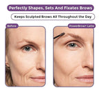 Rumi Cosmetiques PowerBrow+ Tinted Eyebrow Gel For Mature Women - Defines, Fills, Thickens Brows - 2-in-1 Formula - Natural Color, Quick Fixing, Long-Lasting - Hypoallergenic