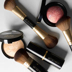 LAURA GELLER NEW YORK Face It All 2pc Makeup Brush Set - Retractable Airbrush Kabuki Brush + Dual-Ended Blush and Bronzer Brush