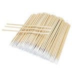 200PCS Pointed Cotton Swabs Wood Handle - Precision Tips for Nail Edge Cleanup - Sturdy Sticks for Gel Polish Correction & Cuticle Detailing, with Lint-Free Cotton for Makeup & Microblading