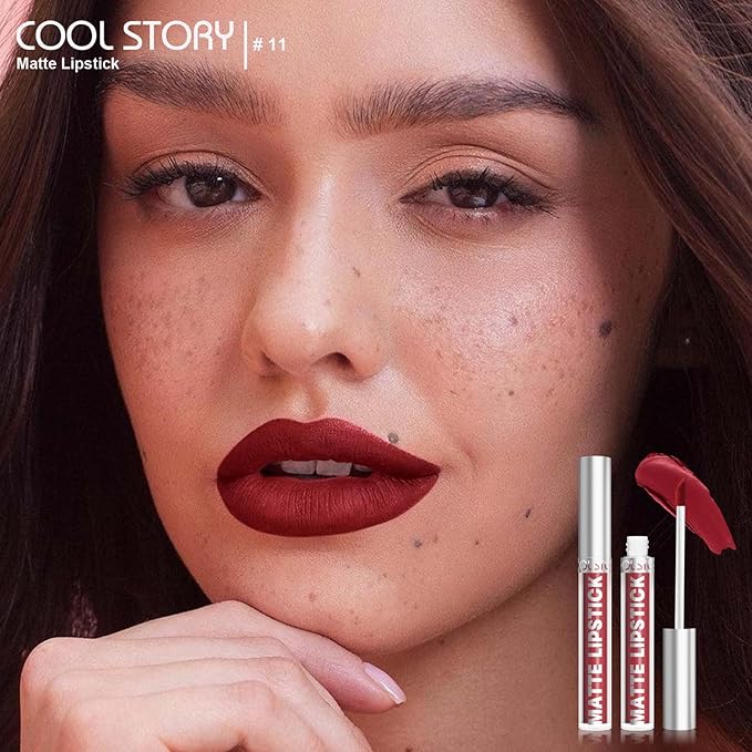 COOL STORY Matte Lip Stain Tint Highly Pigmented Color Long-Lasting Waterproof (11)