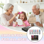 Festive Fun Hair Chalk Combs,10 Colors Instant Hair Color Comb Washable Quick Dry Vibrant Temporary ColorWashable Hair Chalk New Year Birthday Cosplay, Birthday Party, Christmas Gifts (10 Color)