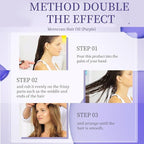 Moroccan Argan Oil,Purple Hair Essential Oil—Leave Hair Soft & Shiny,Deep Moisturizer,Frizz Control,Split End Repair for Dry & Damaged Hair,Hair Treatment Oil for Dry and Frizzy—100ML