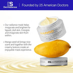 Moisturizing Peptide Mask, Brightening Rinse Off Mask with Vitamin A, C and E, Anti Aging Face Mask for Brighter Younger Bouncy Skin with Radiance