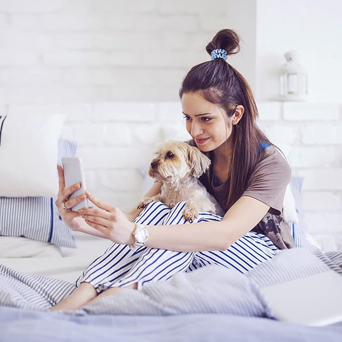 Hair Ties, 16 Pack Spiral Hair Coils for Thick & Thin Hair - No Crease, No Damage Ponytail Holders for Women and Children