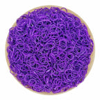 3200 Pcs Elastic Rubber Bands Small Hair Ties Hair Rubber Mini Hair Bands Hair Elastics Tiny Soft Holder Ponytails for Girls (Dark Purple)
