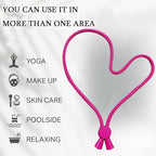 6pcs Pink Afro Hair Tie, Adjust Hair Ties for Thick Hair, Adjustable Headbands for Women, Hair Tie for Curly Hair, Large Adjustable Length Satin Hair Ties for Afro Puff