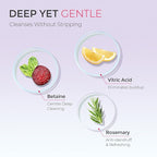 TYMO Clarifying Shampoo for Women - Natural Formula Shampoo for Oily Hair, Remove Build Up, Deep Clean, Hair and Scalp Cleaning, Biotin & Sulfate Free, 3.5 Oz, Dandruff & Deep Clean - Rosemary