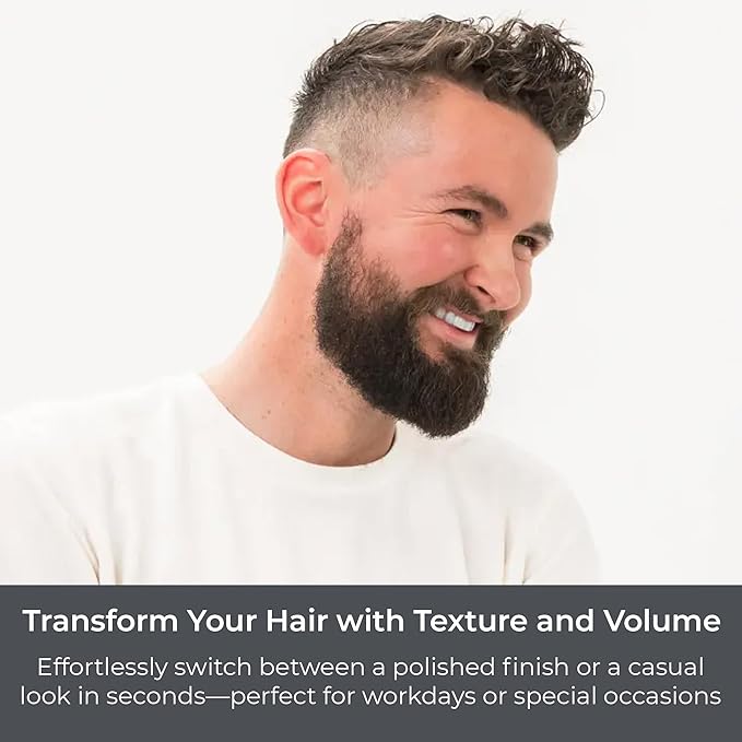 CIBU for Men Texture Grip Foam 6oz - Hair Styling Foam for Long Lasting Hold, Texture, and Volume while Keeping a Healthy Hair - Ideal for Messy, Sleek, and Casual Hair