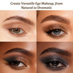 Nude Mini Eyeshadow Palette, 6 Colors Smoky Matte Taupe & Brown Neutral Eye Shadows, Highly Pigmented, Long-Lasting, Waterproof, Travel Size Makeup Palette with Mirror