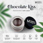 Mommy Makeup Waterproof Stay Put Gel Eyeliner Pot with Micropigments - Smudge-Proof, Long Lasting, Highly Pigmented Cream Eye Liner, 0.14 oz (Chocolate Kiss)