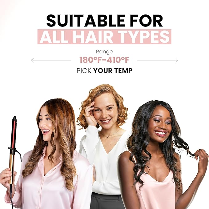 ELLA BELLA® Curling Iron 1.25" with Infrared Technology • Professional Hair Curler • Ceramic Curling Irons • Transform Your Look in Seconds • Suitable for All Hair Types • Say Goodbye to Heat Damage
