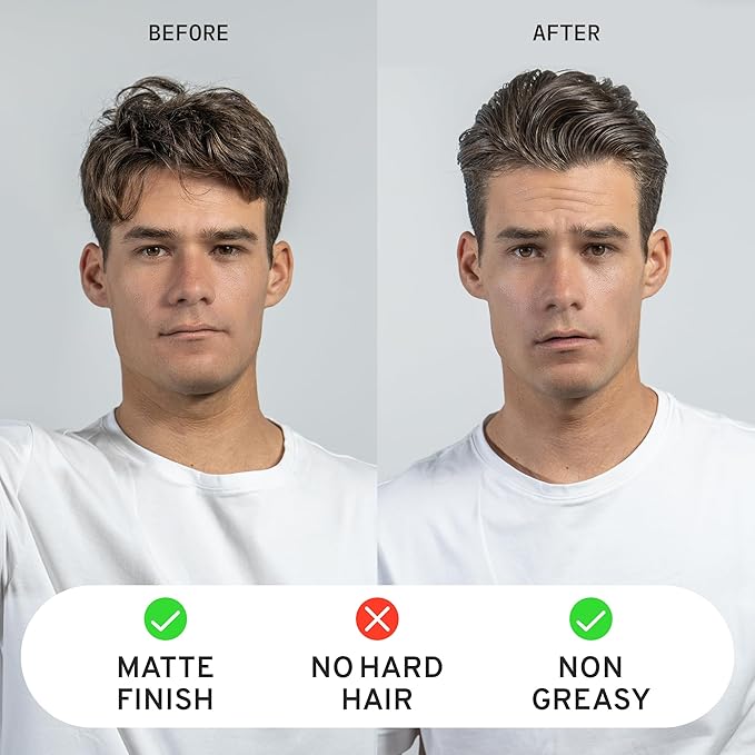 Hardworking Gentlemen - Mid-High Hold Pomade with Natural Ingredients - Matte Finish for All-Day Strong Hold - 2oz.