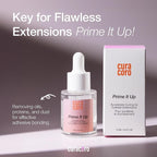 Curacoro Eyelash Extension Primer 15 ML - Increase Adhesive Bonding Power | Easily Removes Proteins and Oils/Oil Free/Longer Extension Retention (Prime It Up)