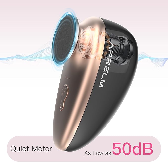 AprElm-E5 Rechargeable Electric Foot Callus Remover with 3-Sizes 120Pcs Sandpapers, Professional 1000RPM Electric Foot File with Organizer, Pedicure Tools Gifts for Women Men (Black-Gold)