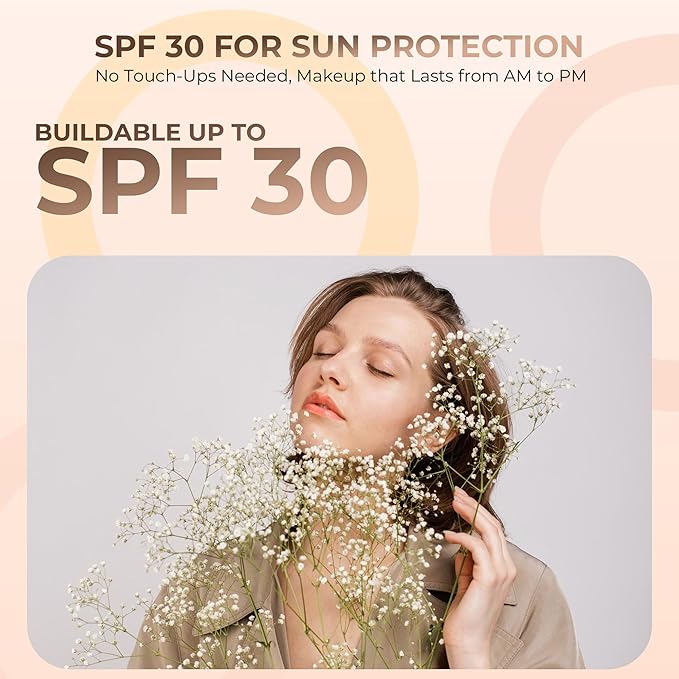 16pc Beginner Mineral Makeup STARTER KIT with 10 BRUSH SET (5gm) Sample Size Foundation, Primer, Blush, Bronzer, Setting Powder for Learning, Occasional Use & First Time Users, Travel Size Kit (Warm)