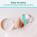 2-Pack Mini Glass Nail File with Case for Natural Nails,2mm Thickness Elegant Crystal Nail Filer,Double Sided Etched Fingernail Files Gentle Nail Care Stocking Stuffers for Travel Silver&Green