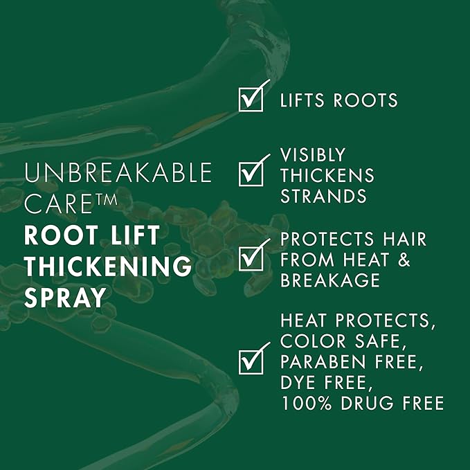 Nexxus Root Lift Thickening Spray Unbreakable Care with ProteinFusion Blend of Biotin, Keratin & Collagen Amino Acids, 6 oz